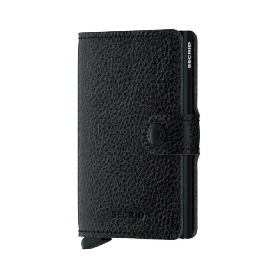 Best Selling Secrid | Secrid Veg Black Tanned Mini Cotton Wallet