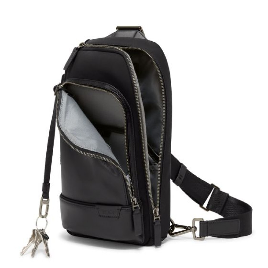 Bags Tumi | Tumi Gregory Sling Harrison Nylon Bag Black/Iron