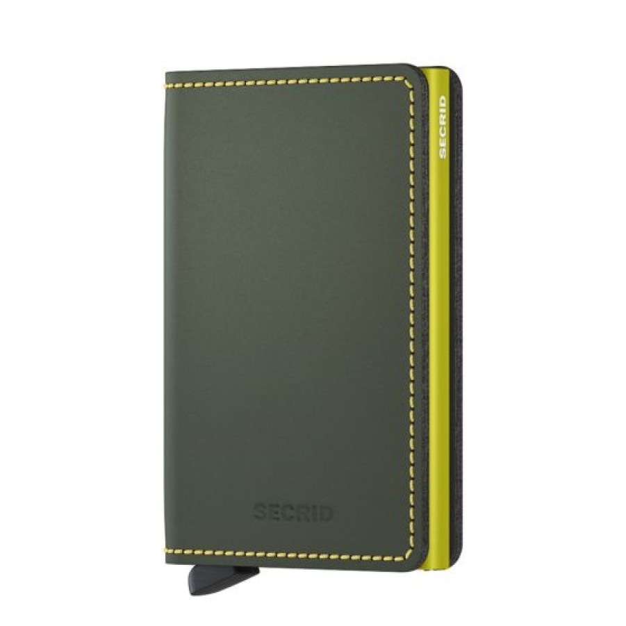 Best Selling Secrid | Secrid Slim Wallet Matte Green & Lime