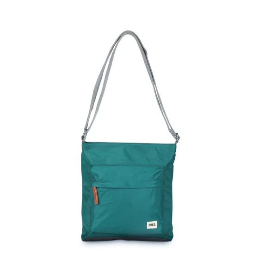 Bags Roka | Roka Kennington B M Crossbody Bag Teal