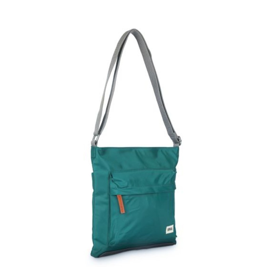 Bags Roka | Roka Kennington B M Crossbody Bag Teal