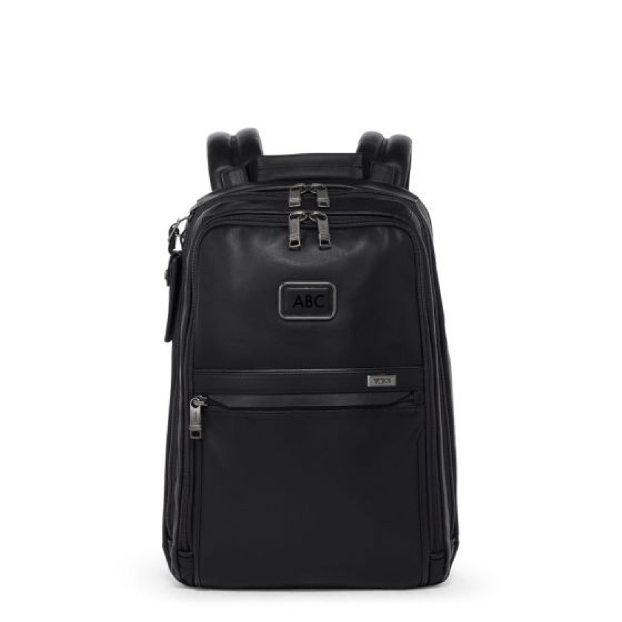 Bags Tumi | Tumi Leather Slim Backpack Black 1.302Kg