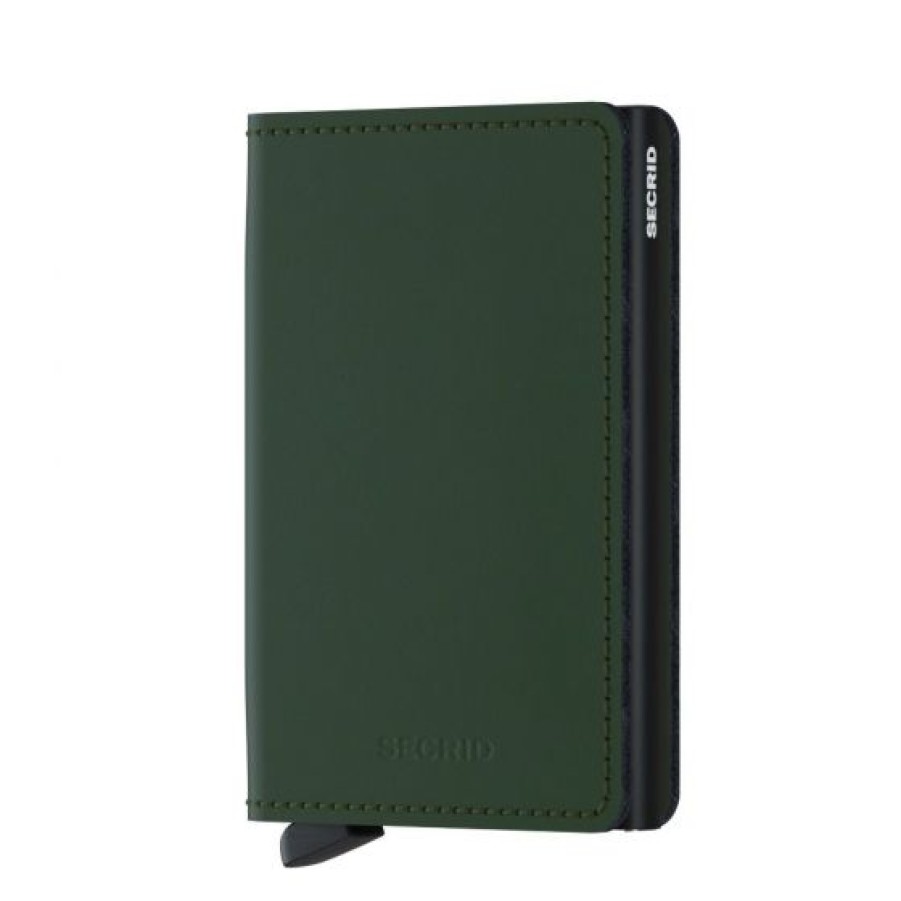 Best Selling Secrid | Secrid Matte Green & Black Slim Wallet