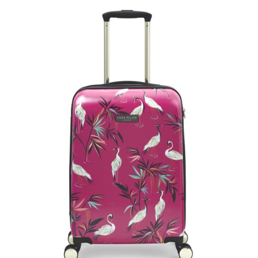 Luggage By Style Sara Miller London | Sara Miller Pink Heron S Trolley Spinner