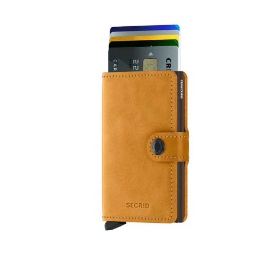 Best Selling Secrid | Secrid Mini Wallet Vintage Ochre Cotton