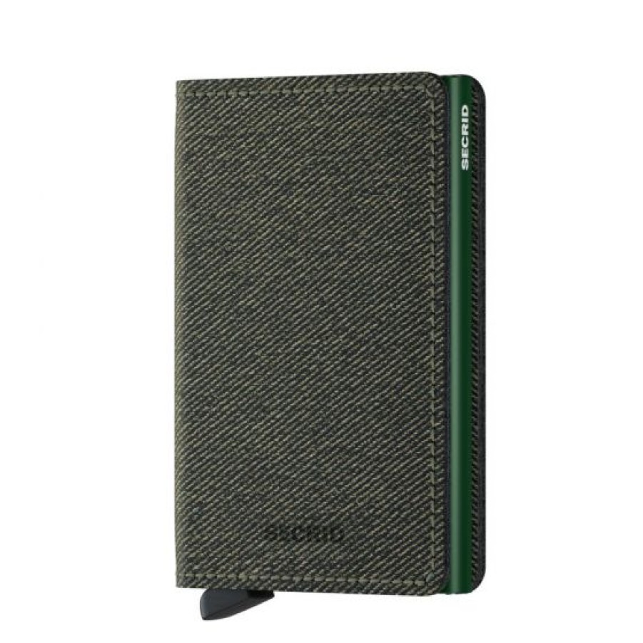 Best Selling Secrid | Secrid Twist Green Slim Cotton Wallet