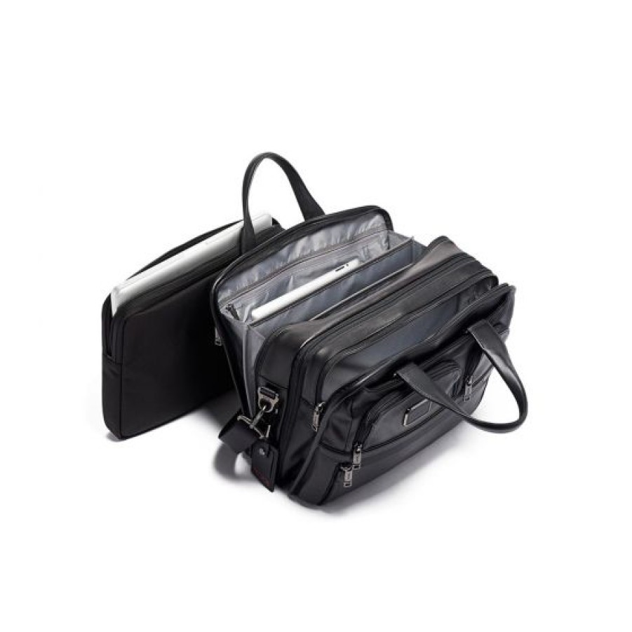 Bags Tumi | Tumi Alpha 3 Organiser Laptop Briefcase Gloss Black