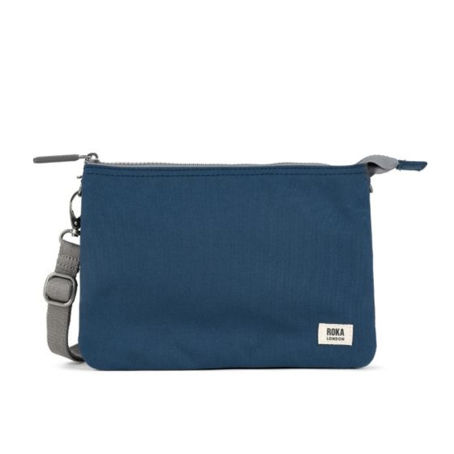 Bags Roka | Roka Carnaby Crossbody Xl 1.27 L Deep Blue