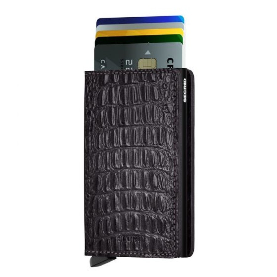 Best Selling Secrid | Secrid Nile Black Slim Cotton Wallet