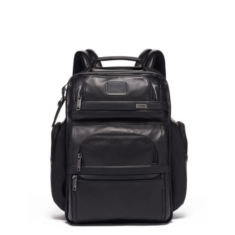 Bags Tumi | Tumi Leather Brief Pack Black 1.747Kg