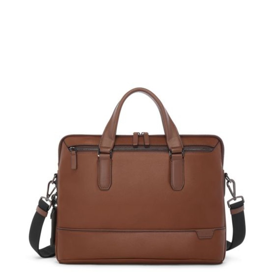 Bags Tumi | Tumi Leather Sycamore Slim Brief Brown