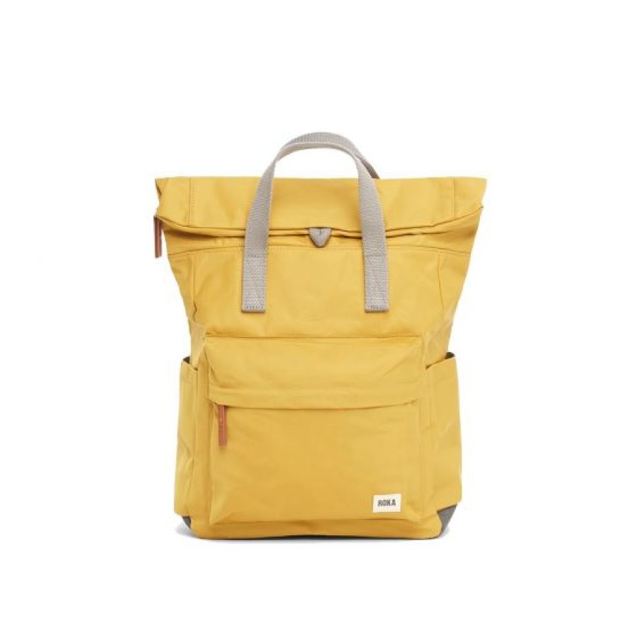 Bags Roka | Roka Canfield B Rpet Rolltop M Backpack Corn