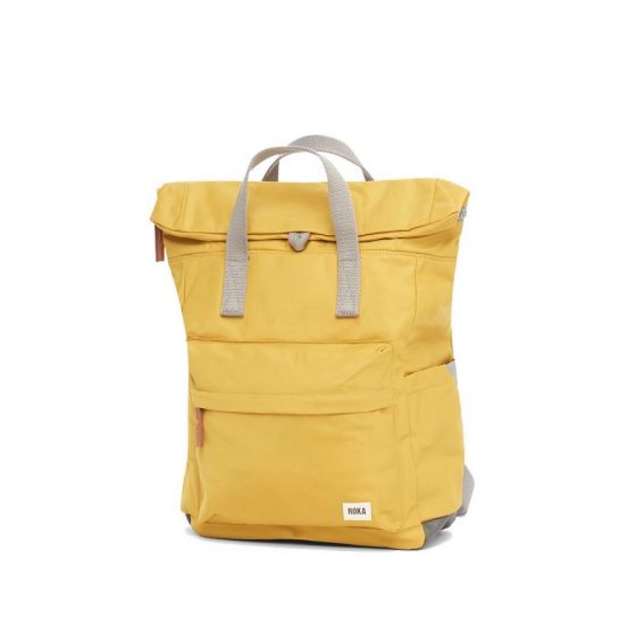 Bags Roka | Roka Canfield B Rpet Rolltop M Backpack Corn