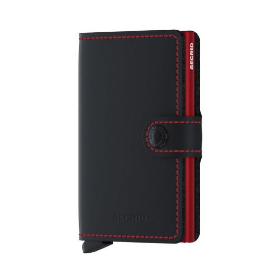 Best Selling Secrid | Secrid Matte Black & Red Mini Wallet