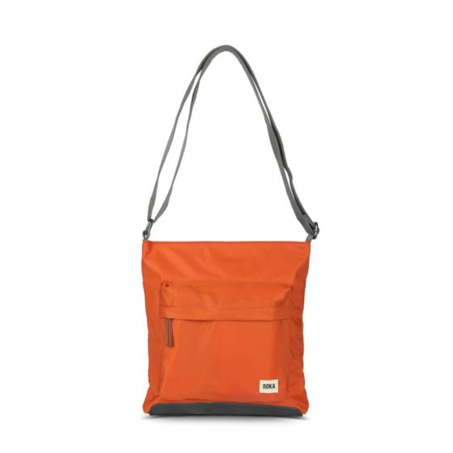 Bags Roka | Roka Kennington B M Crossbody Bag Burnt Orange