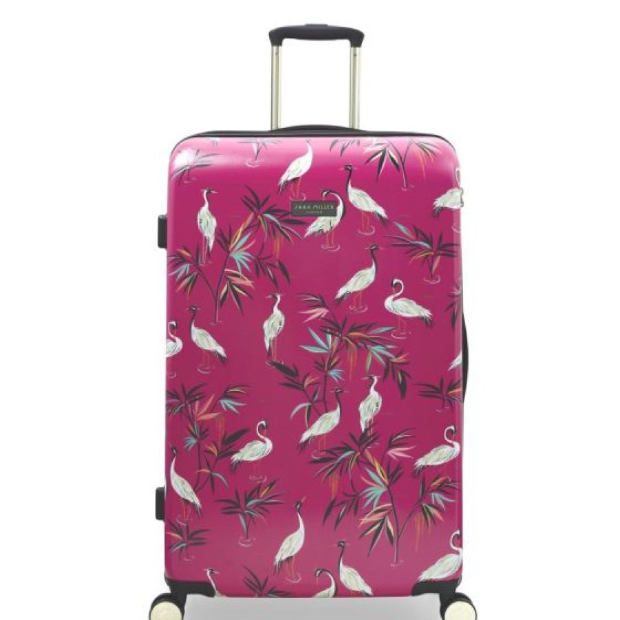 Luggage By Style Sara Miller London | Sara Miller Pink Heron L Trolley Spinner