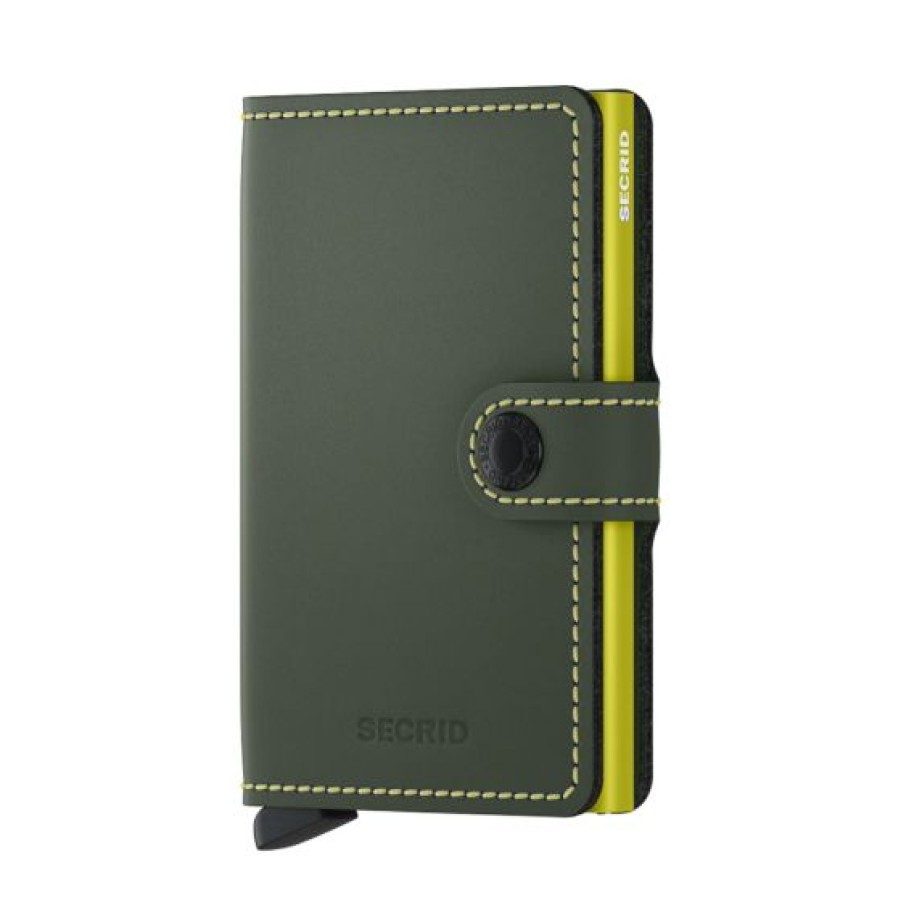 Best Selling Secrid | Secrid Mini Wallet Matte Green & Lime