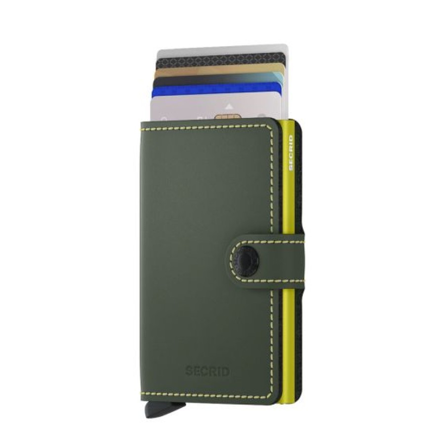 Best Selling Secrid | Secrid Mini Wallet Matte Green & Lime