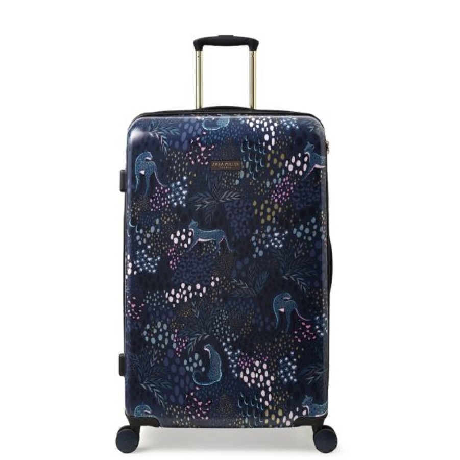 Luggage By Style Sara Miller London | Sara Miller London Leopard Large Trolley Spinner