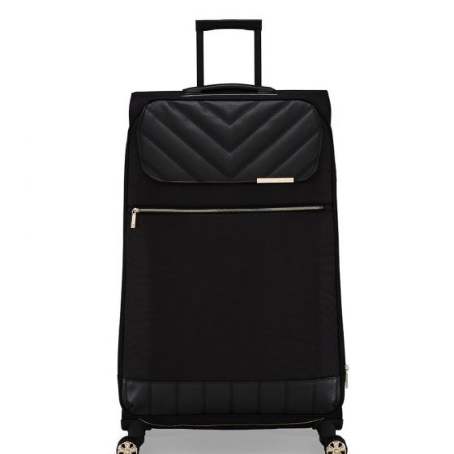 Luggage By Style Ted Baker Luggage | Ted Baker Albany Eco L Spinner Suitcase Black