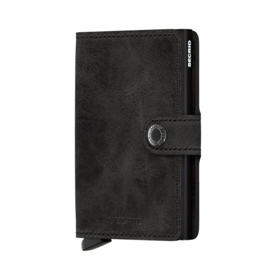 Best Selling Secrid | Secrid Mini Wallet Vintage Black Cotton