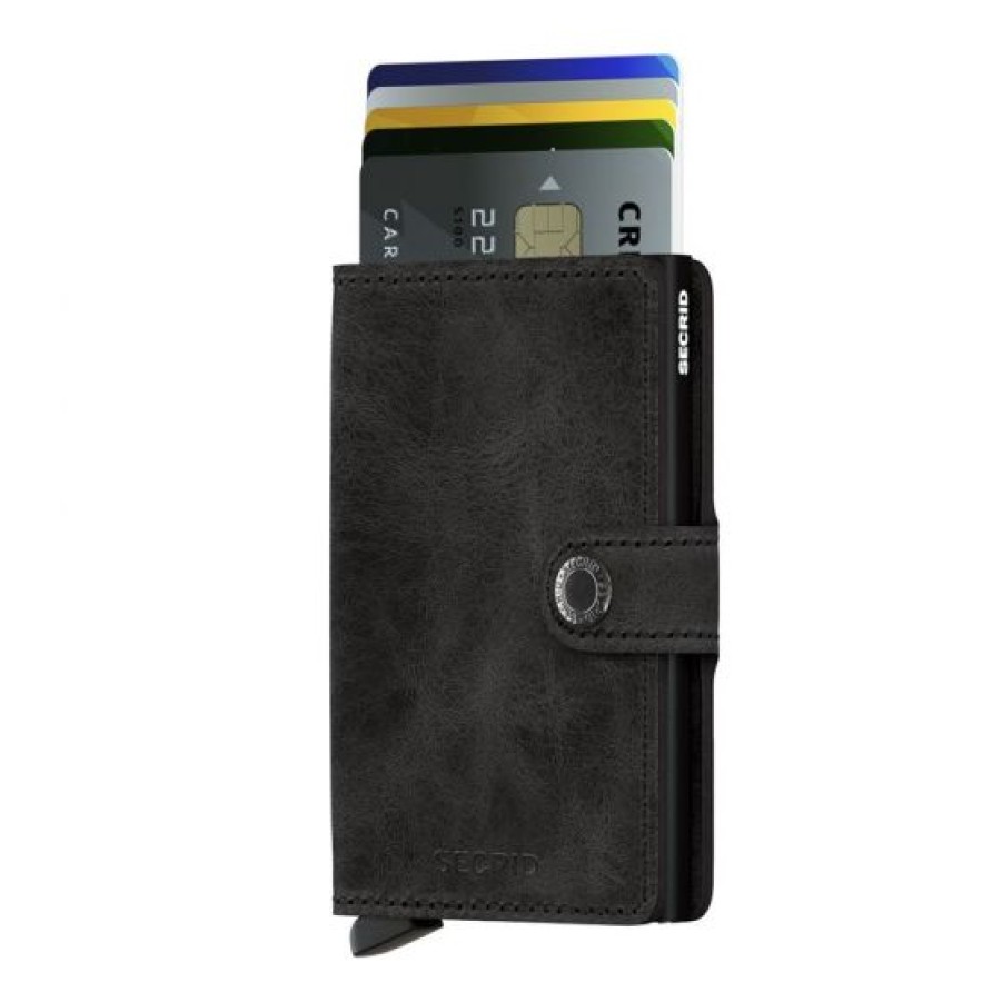 Best Selling Secrid | Secrid Mini Wallet Vintage Black Cotton