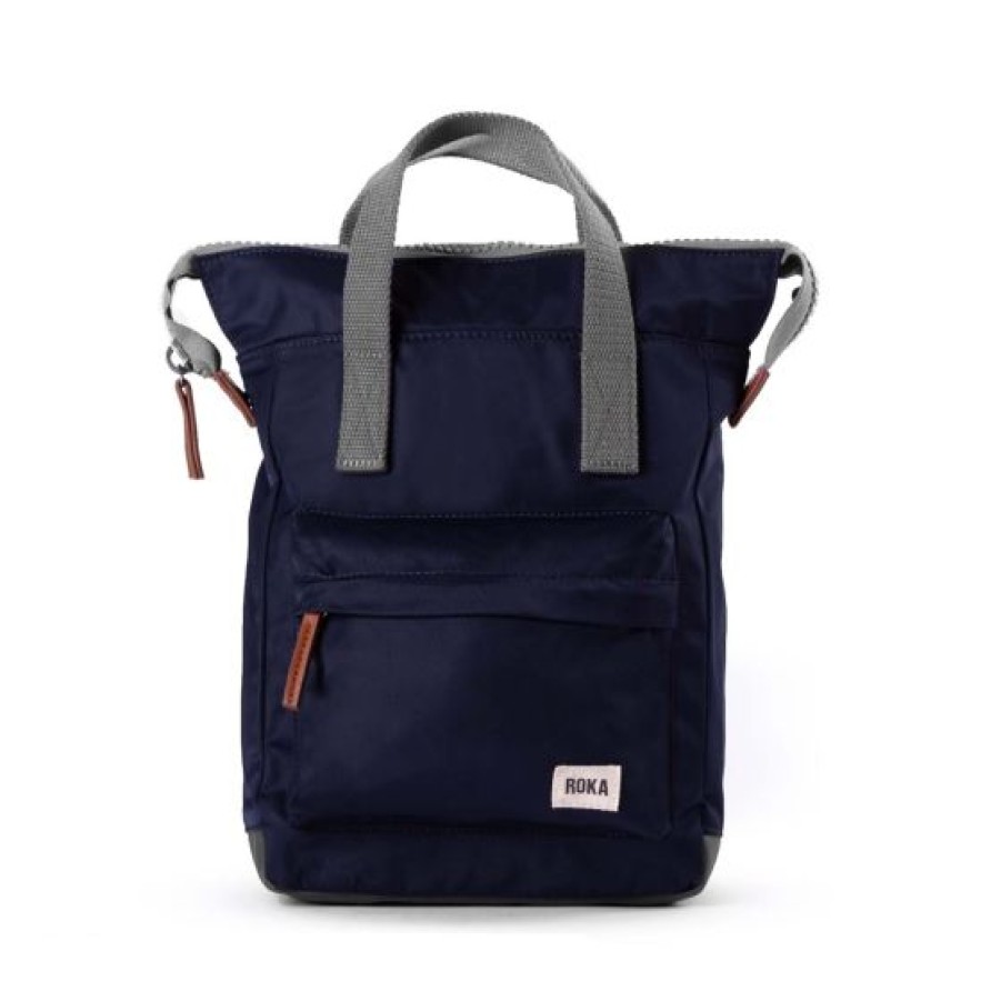 Bags Roka | Roka Bantry B Rpet Zip Top S Tote Backpack Midnight