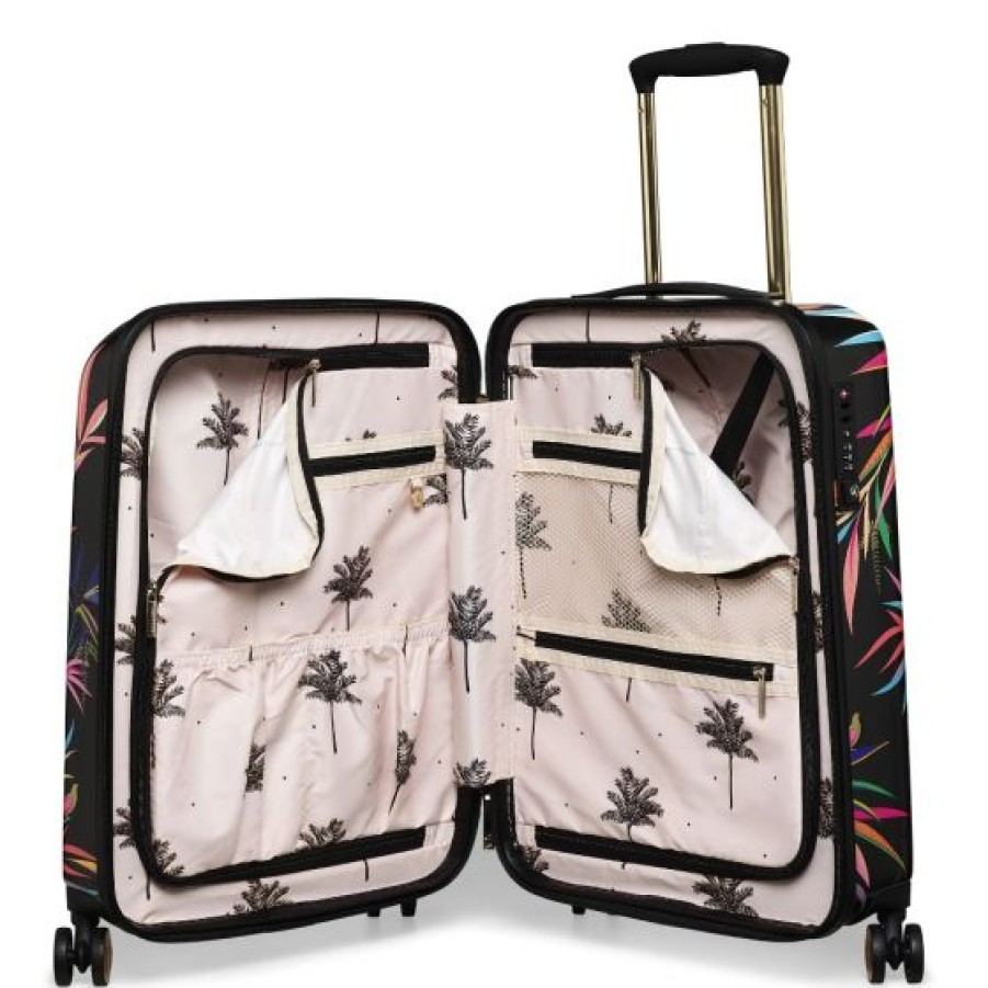 Luggage By Style Sara Miller London | Sara Miller Black Bamboo S Trolley Spinner