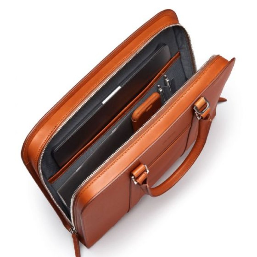 Bags Carl Friedrik | Carl Friedrik Palissy Slim Leather Briefcase Bag