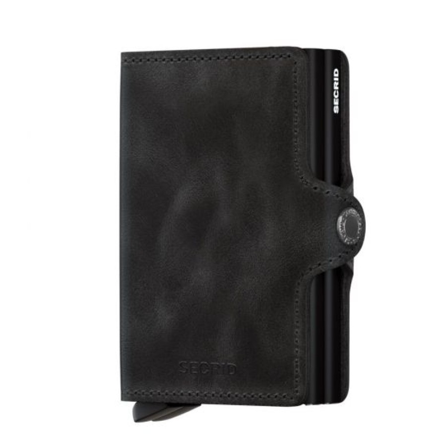 Best Selling Secrid | Secrid Twin Wallet Black Vintage Leather