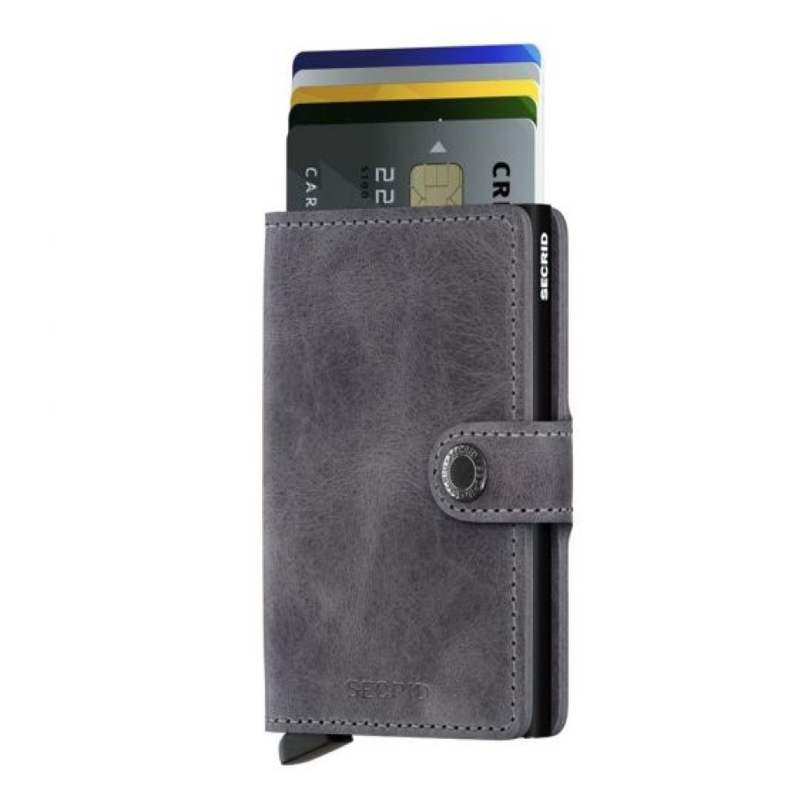 Best Selling Secrid | Secrid Mini Wallet Vintage Grey-Black