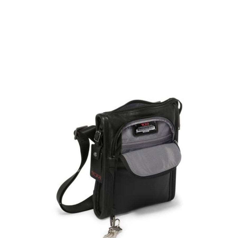 Bags Tumi | Tumi Leather Pocket Bag Small Black